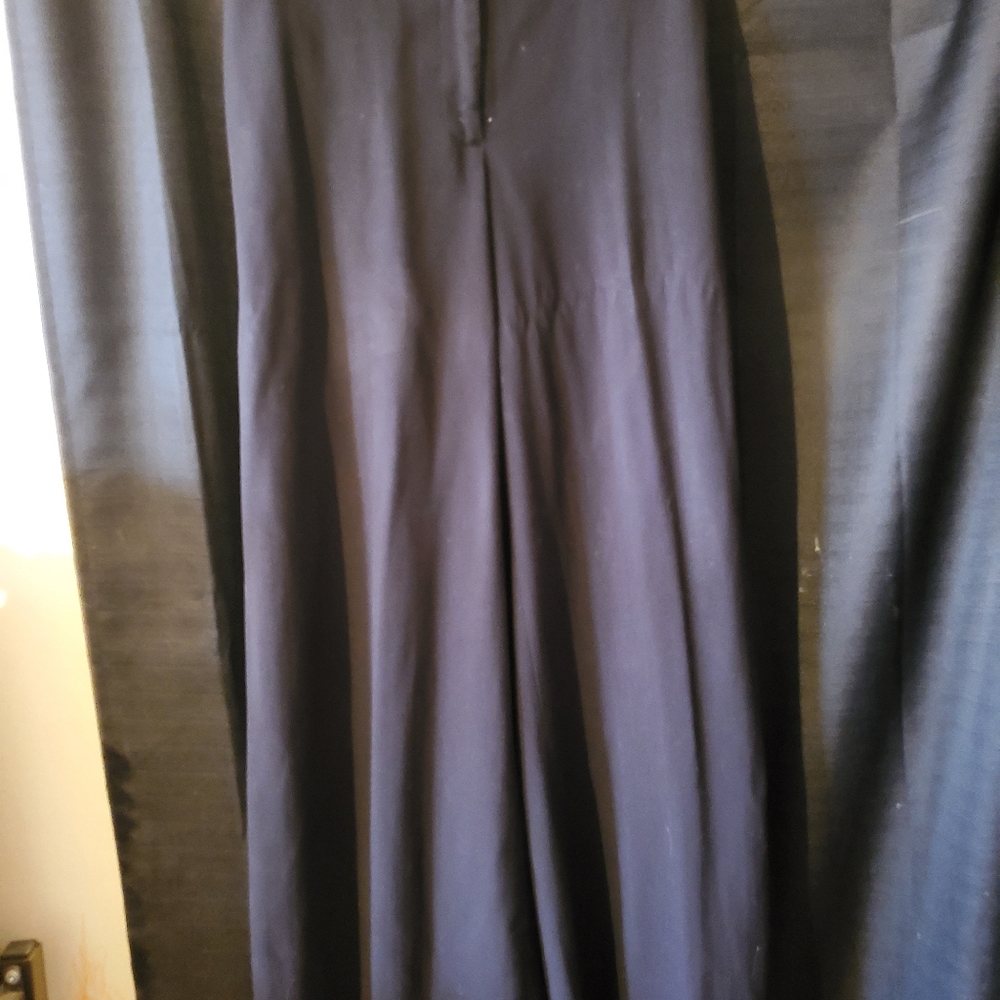 Lane Bryant Black wide leg straight pants size 18